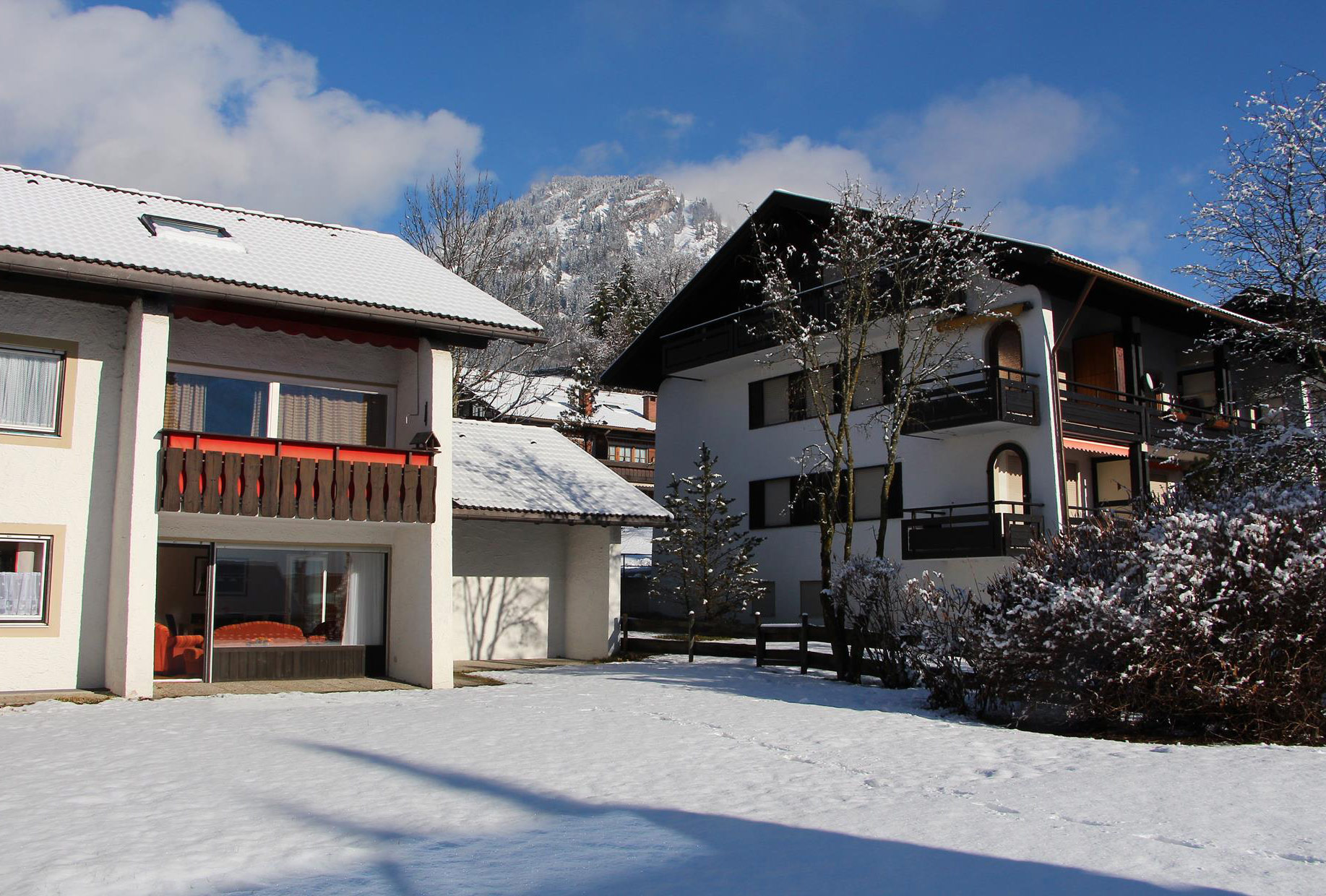 Terrasse Winter - Ferienwohnung Kessler