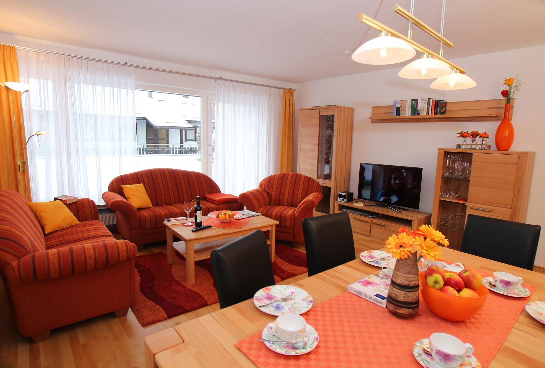 Wohnzimmer - Ferienwohnung Kessler